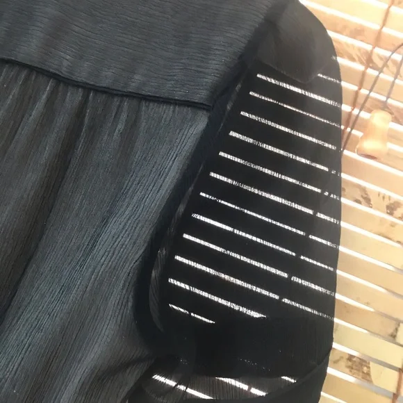 Club Monaco black sheer lined  dress Sz 4 - Picture 7 of 9